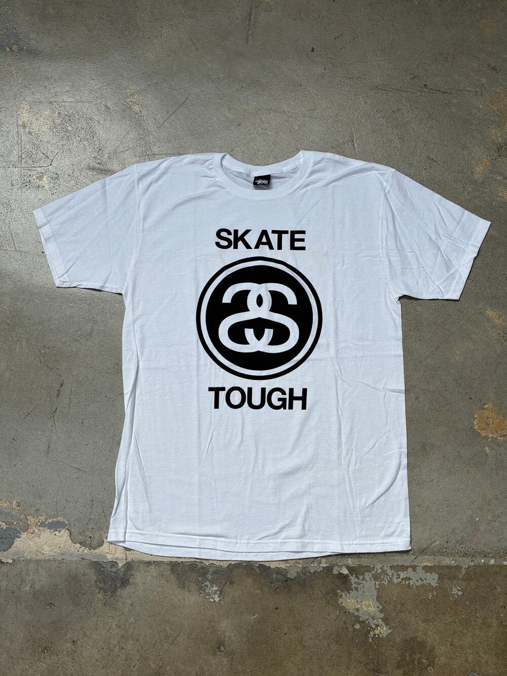 Stussy Skate Tough T-Shirt White Large